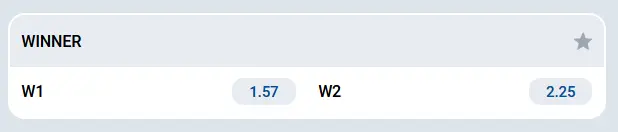 Betting on the outcome of a match in CS Betting on the outcome of a match in CS