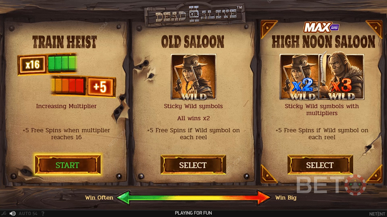 Choose your free spins type based on volatility preference