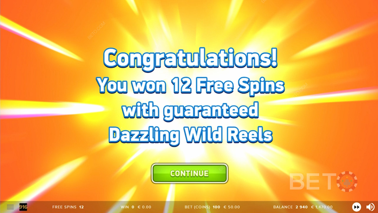 Free spins win in Dazzle Me Megaways slot