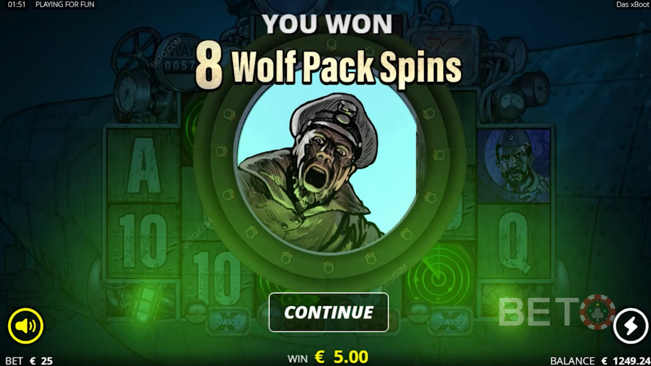 This slot provides players with 2 free spins features