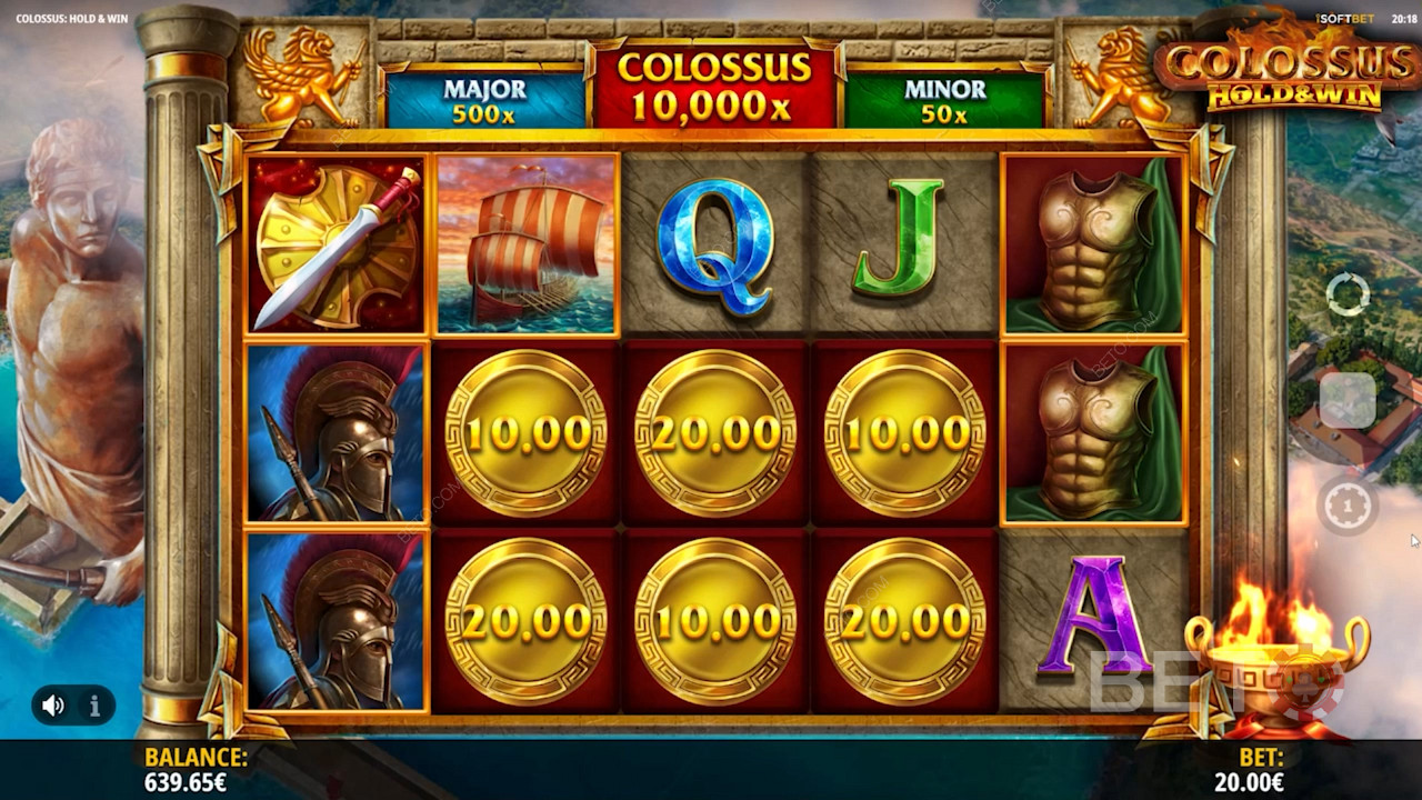 Land 6 gold coins to trigger the Hold and Win Respins round