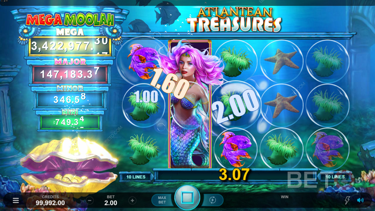 This slot operates with a below-average RTP of 92.08% and medium volatility