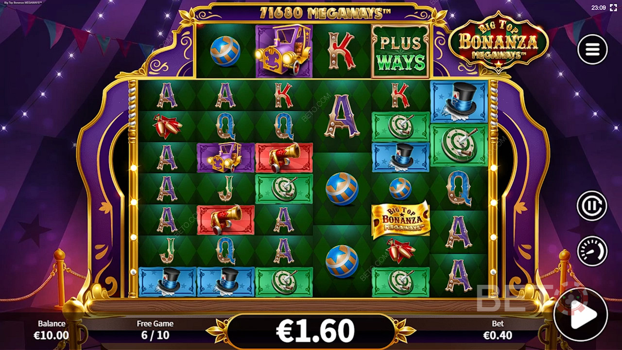 Win over others by creating consecutive winning combinations through cascading reels feature