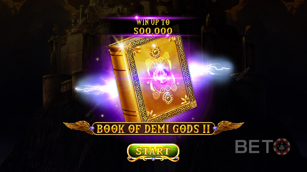 Book Of Demi Gods 2 video slot launch screen