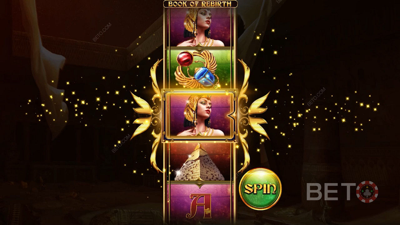 Special free spins bonus feature in Book Of Rebirth slot