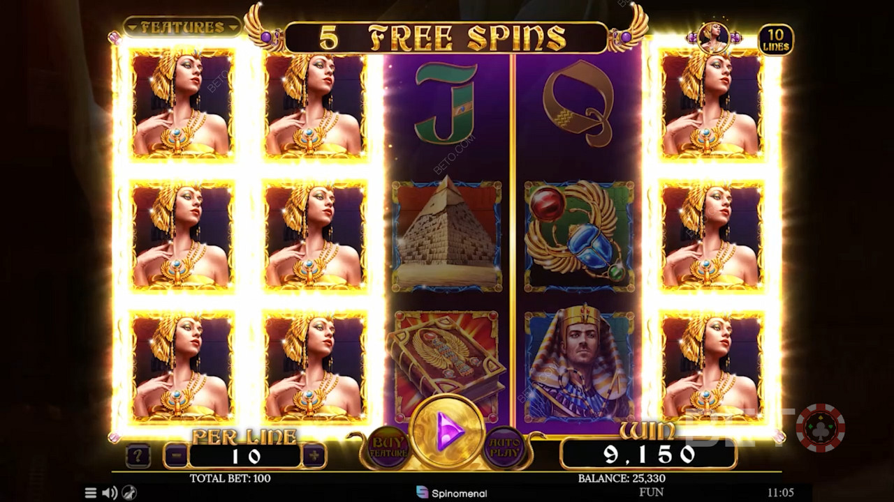 Beautiful animations and free spins feature in Book Of Rebirth slot game