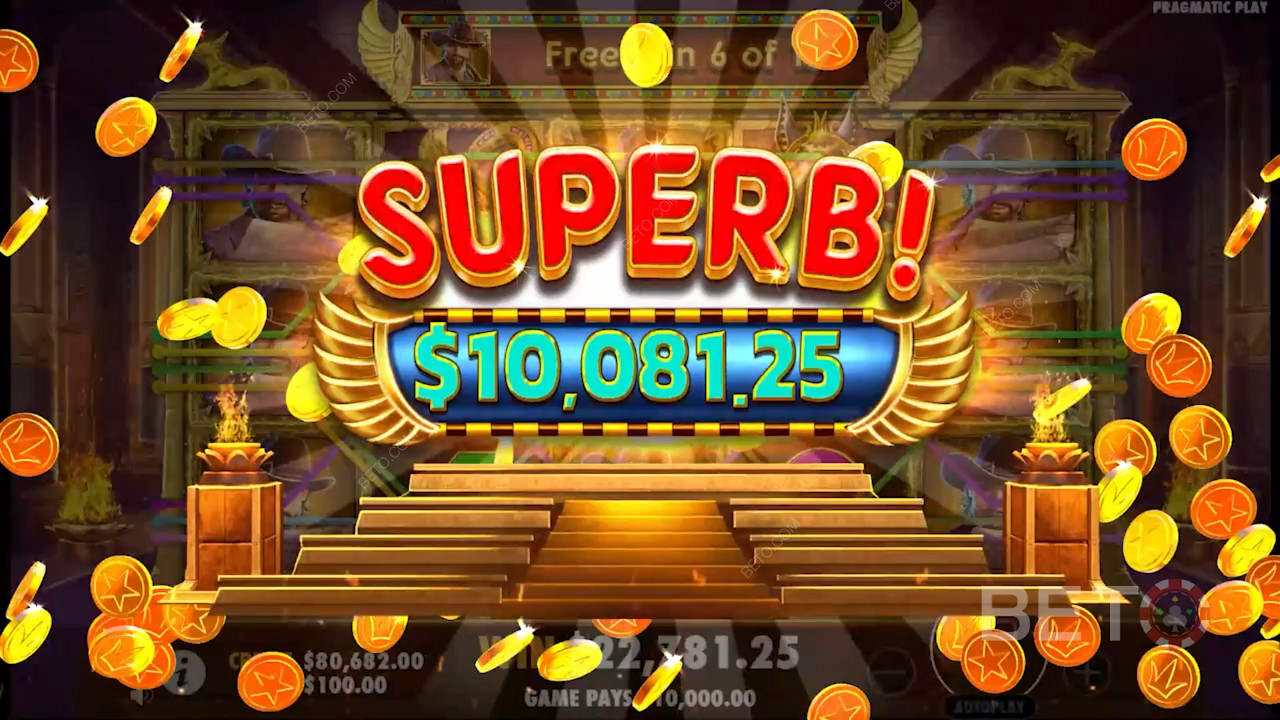 This slot uses a 96.5% RTP and features high volatility