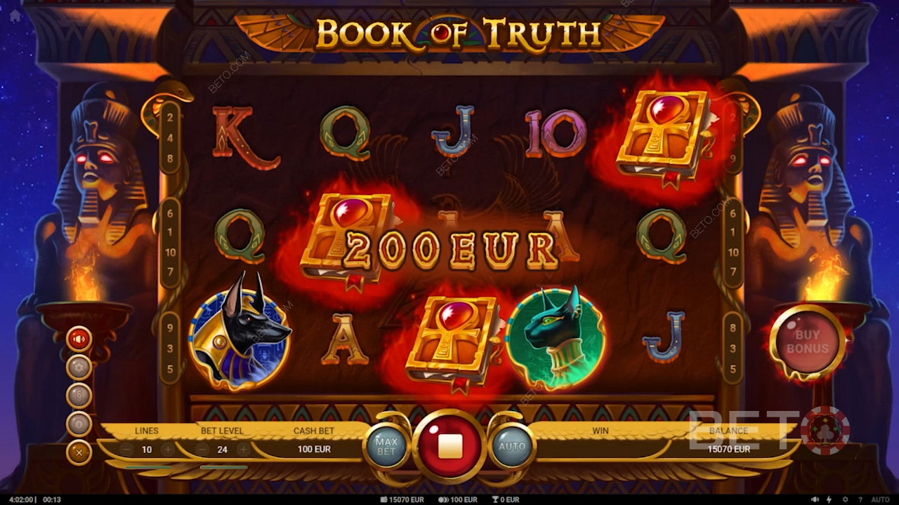 High winning potential in Book of Truth slot game