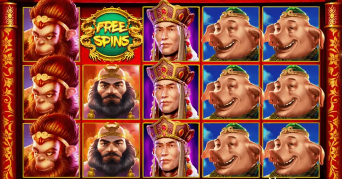 Journey to the West game rules showing paytable and winning combinations