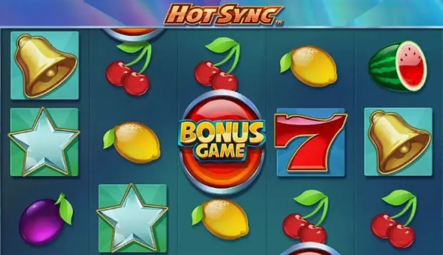Hot Sync gameplay showing synchronized reels feature
