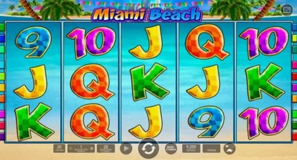 Miami Beach slot game features showing expanding wilds and multipliers