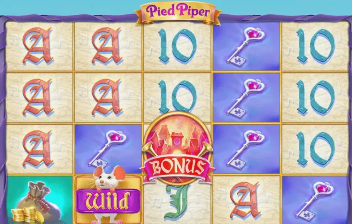 Pied Piper slot demo version display showing game interface