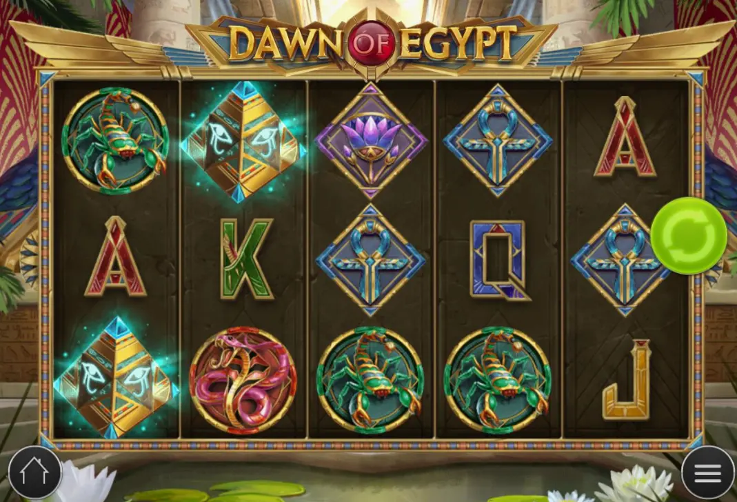 Dawn of Egypt demo mode showing free gameplay option