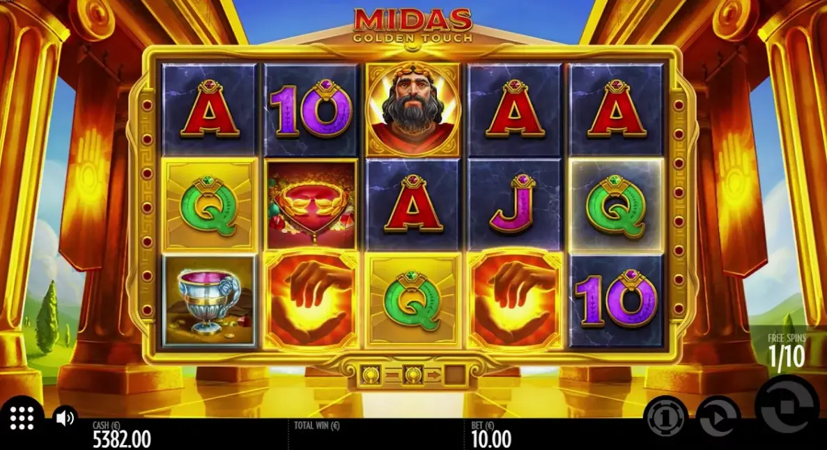 Strategy tips for Midas Golden Touch slot showing bonus features