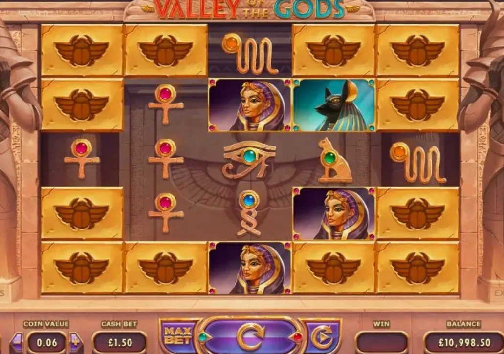 Valley Of The Gods gameplay screenshot showing scarab collection feature
