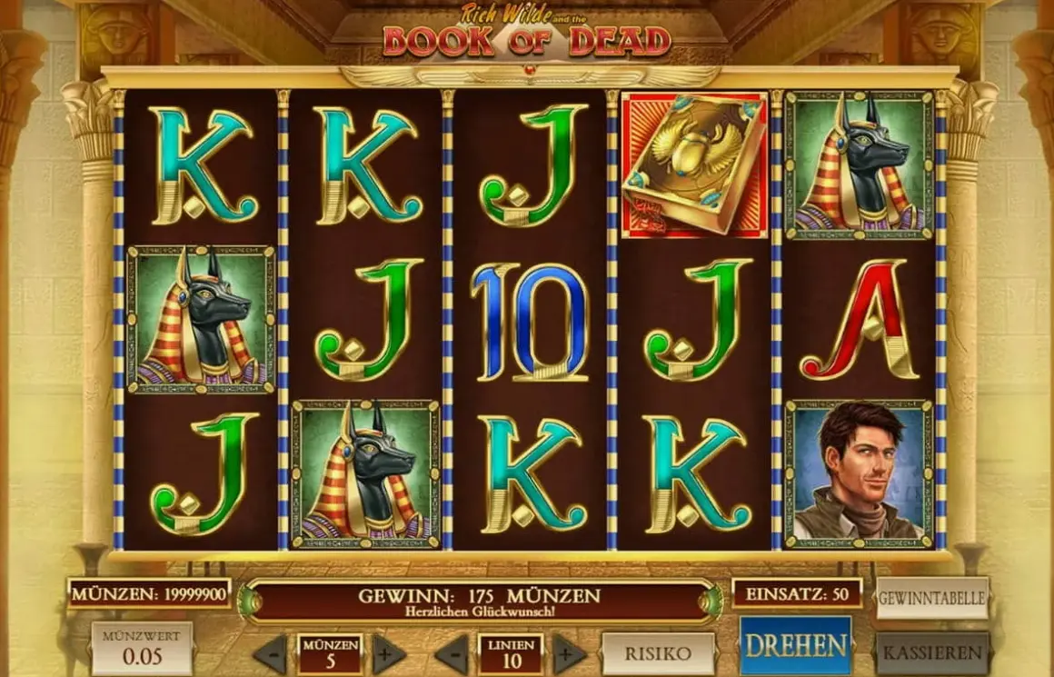 Book of Dead game strategy showing Rich Wilde character and Egyptian tomb setting