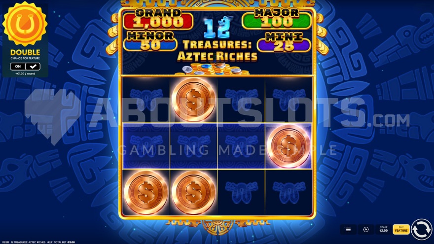 Base game with 4 Coin Symbols in view