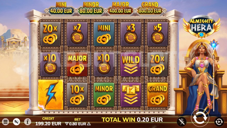 Prize Bonus feature with four Jackpots displayed above the reels.