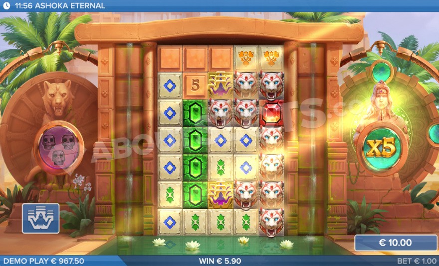 Two charged wild symbols creating a big win
