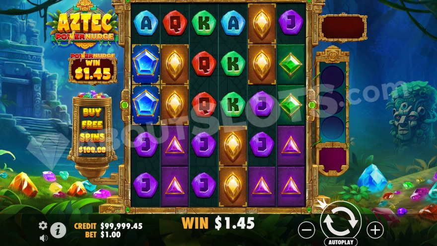 Base game with precious gems covering the land in the background