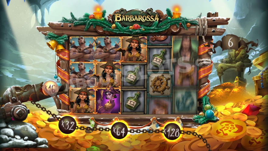 Bonus game feature in Barbarossa DoubleMax slot