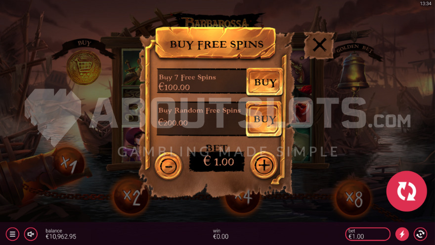 Pop-up window with feature buy option overlaid on the main game