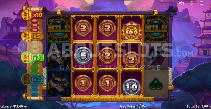 Instant Prize symbols revealing during bonus game in Big Bam-Book slot