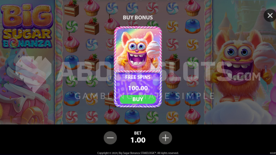 Feature buy option screen with one selection available