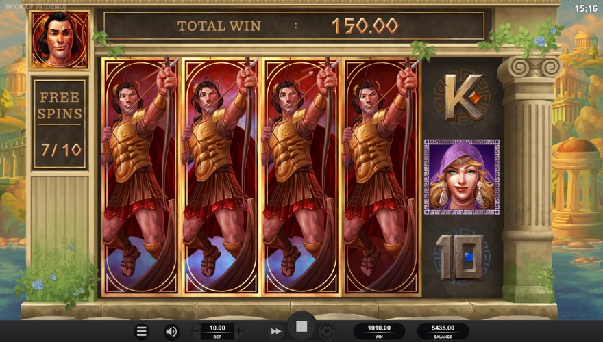 Book of 99 slot expanding symbols feature demonstration