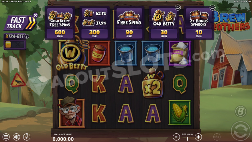 Fast Track feature buy with five options to choose from