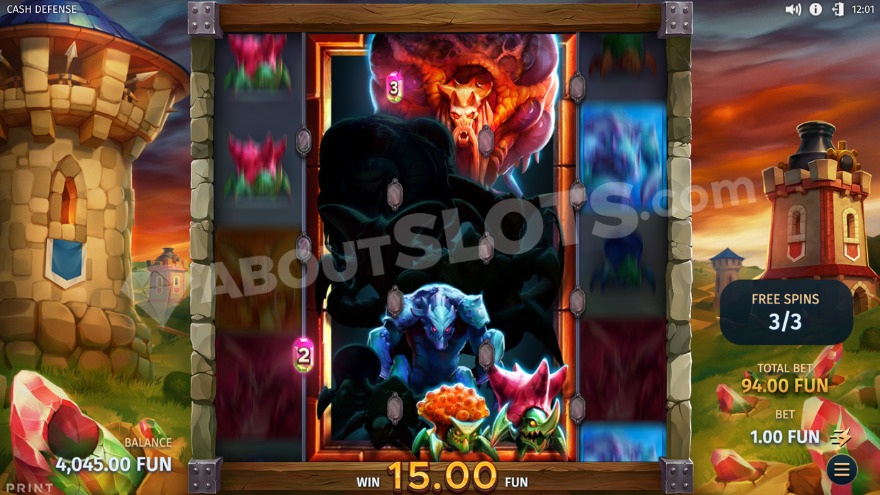 Giant symbol spins in the Grand-TD bonus game