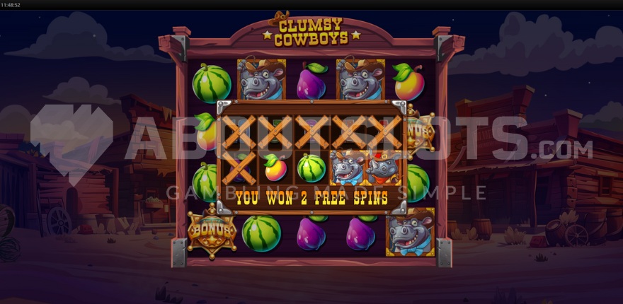 Screenshot of symbol removal feature during free spins