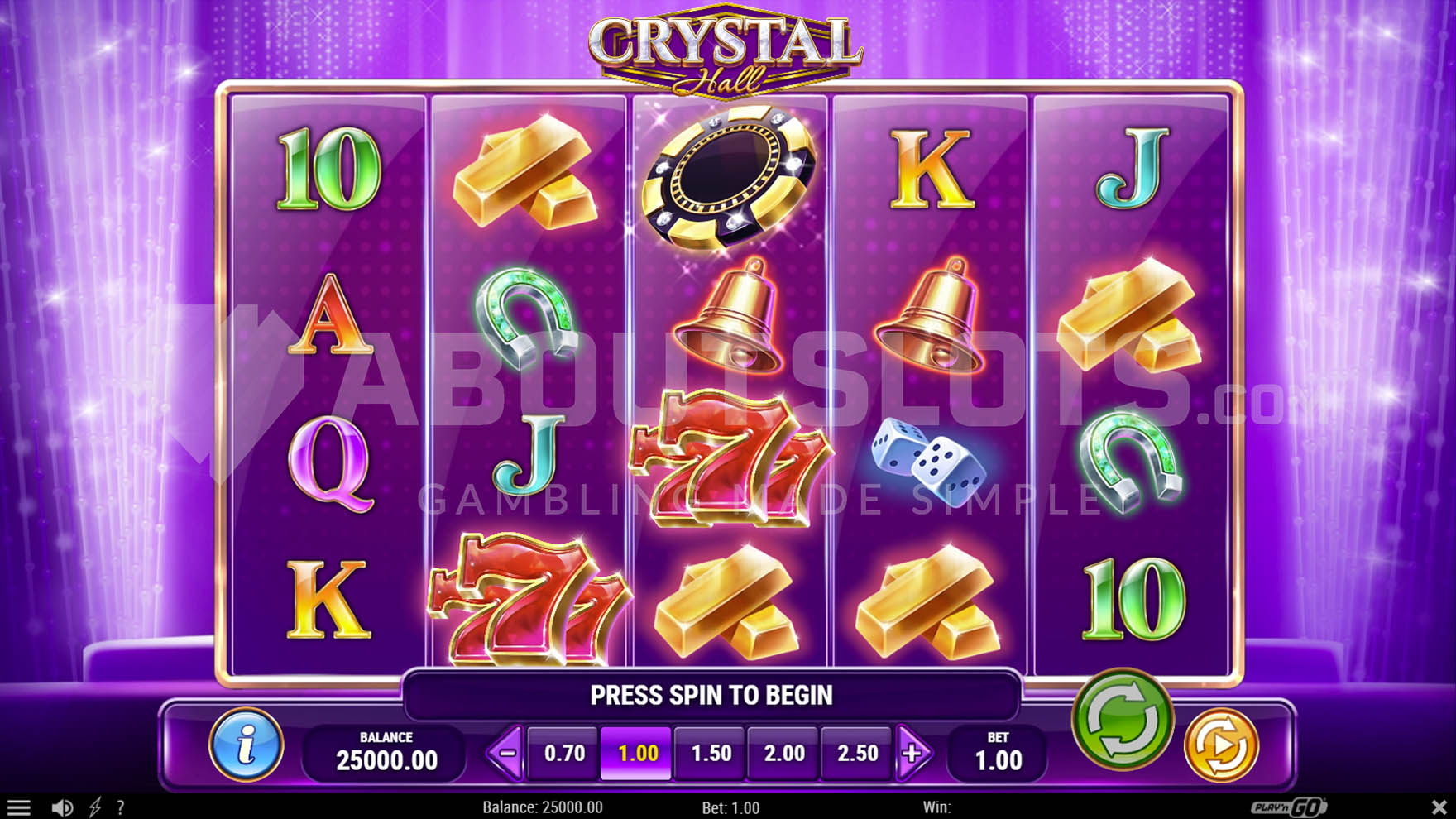 Base game view with 5x4 grid containing a mix of high-paying, low-paying, and special symbols.