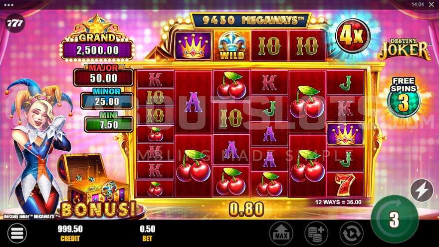 A small win during Free Spins round