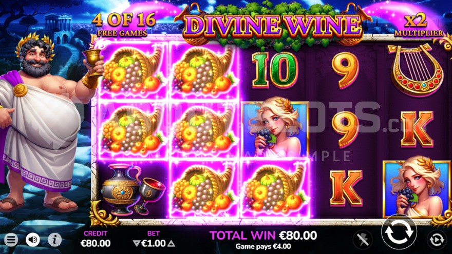 Divine Wine Free Spins Feature