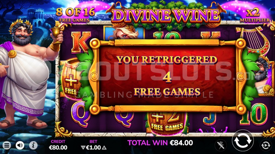 Divine Wine Free Spins Retrigger