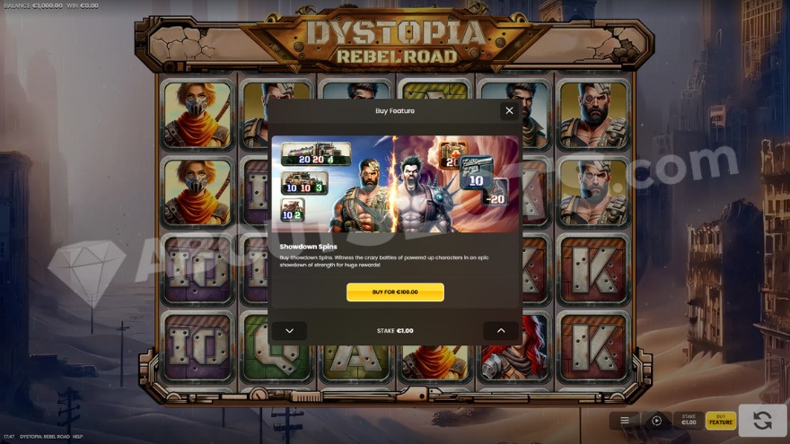 Feature buy option with one selection choice.