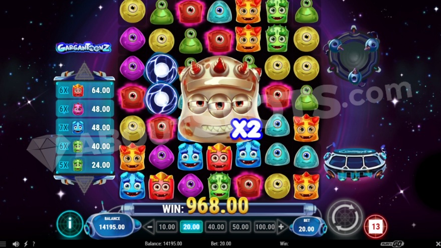Screenshot of 3x3 Gargantoon Wild feature
