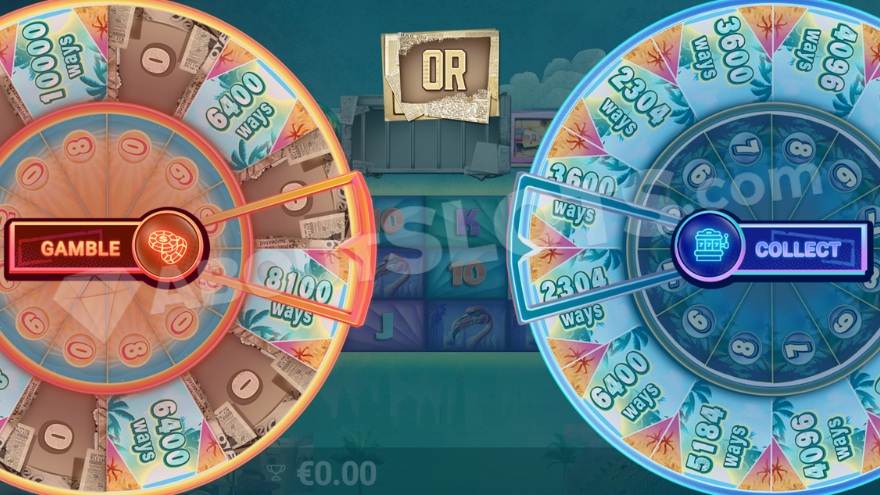 Floridaman slot feature activation with electric effects
