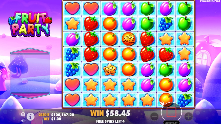 Fruit Party bonus features demonstration