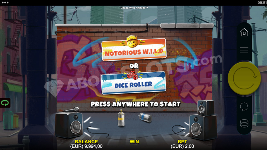 Introduction to the bonus game with 2 different bonus features in Geese With Attitude slot