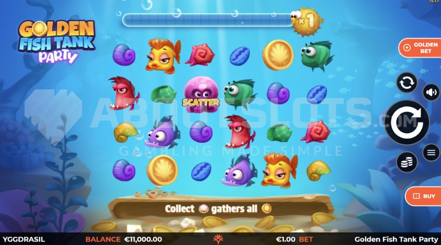Screenshot of Golden Fish Tank Party base game