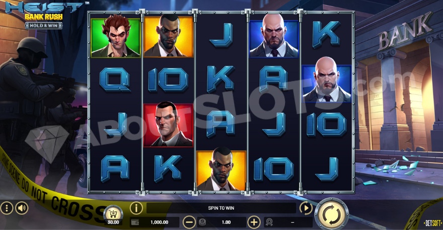 Base game featuring various robber characters on the screen