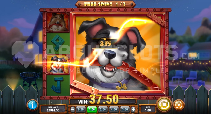 Hot Dog Heist bonus game with Mega Symbol Modifier active