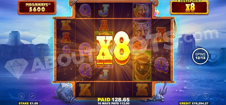 Into The Wild Megaways free spins feature with multipliers