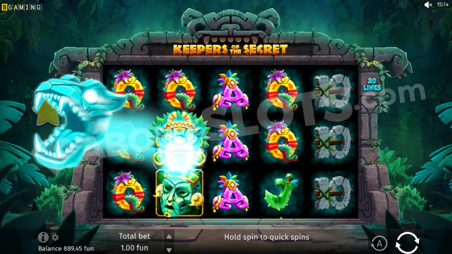 Jaguar Feature screenshot in Keepers Of The Secret slot