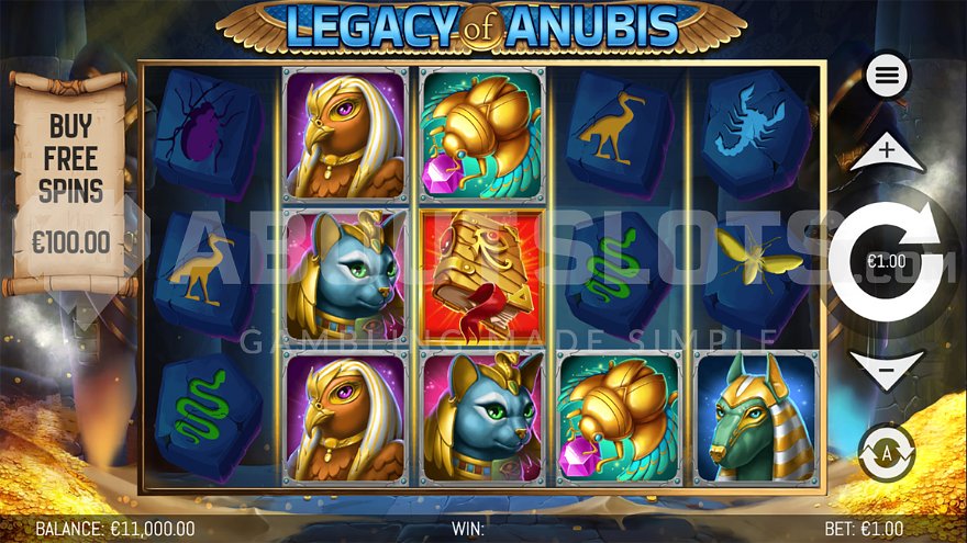 Legacy of Anubis base game showing the treasure chamber setting