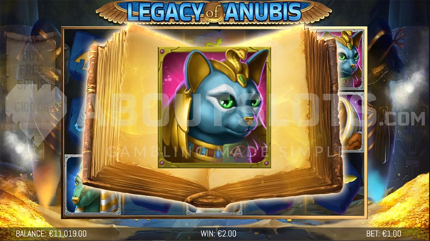 Legacy of Anubis random expansion symbol with golden frame