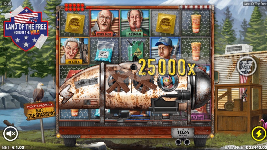 Screenshot of Titan Spin feature showing a 25000x bet win