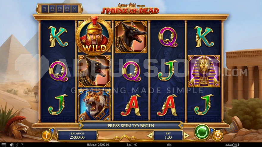 Wild symbol landing on the second reel during base game